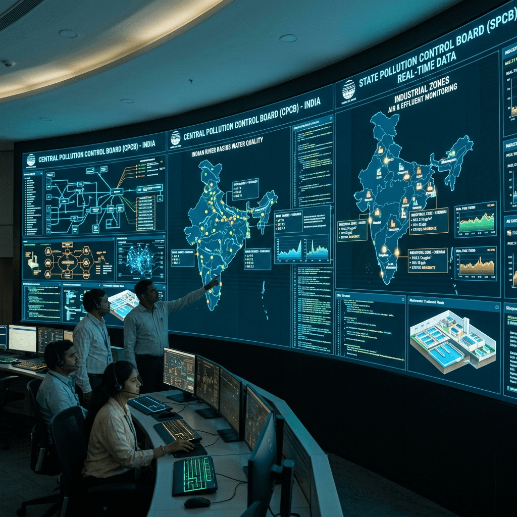 CPCB Control Center Telemetry Video Wall