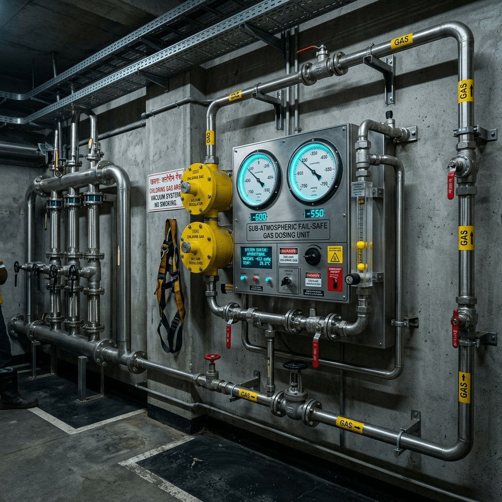 Vacuum Gas Chlorination Equipment Room