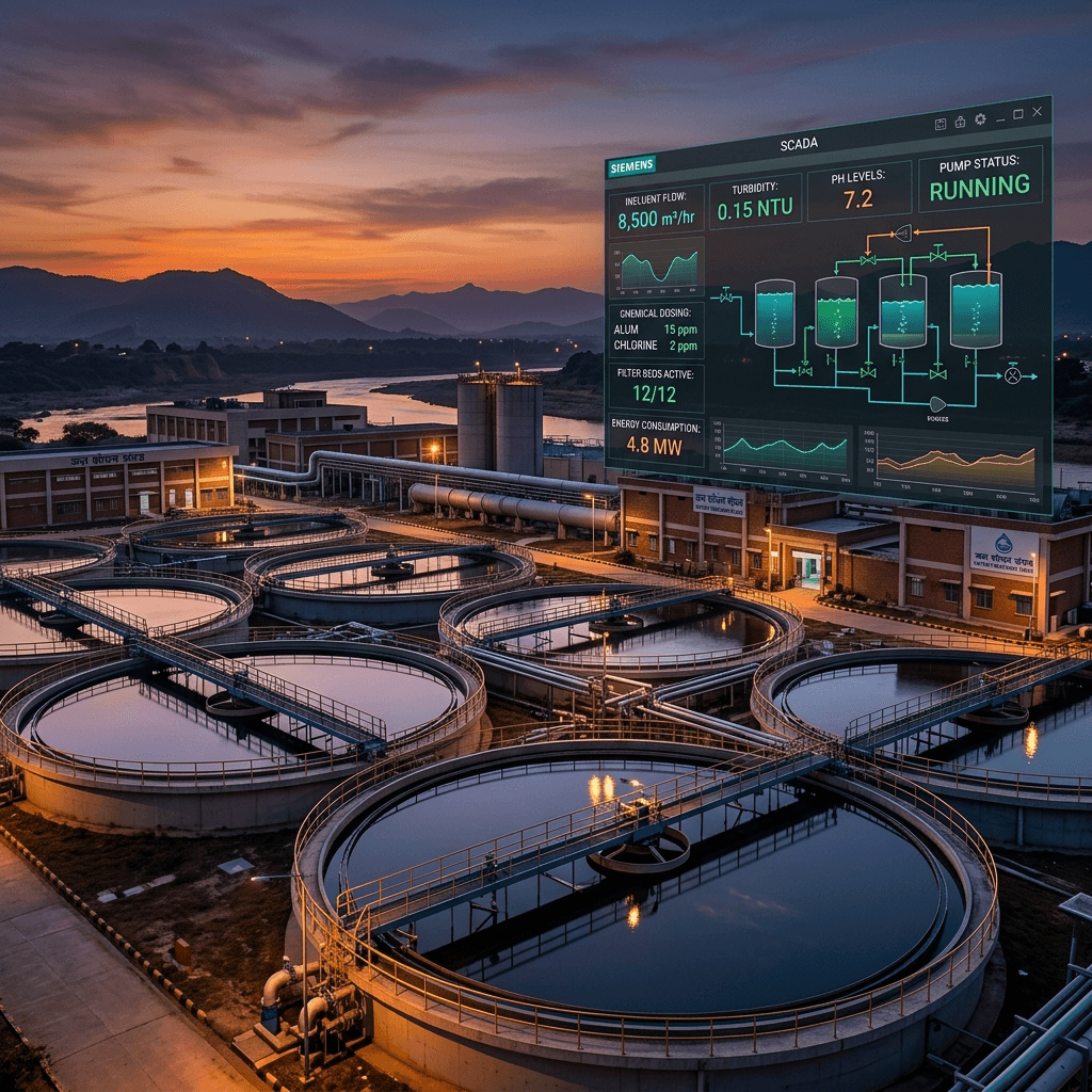 WTP & STP Automation Systems SCADA Overlay